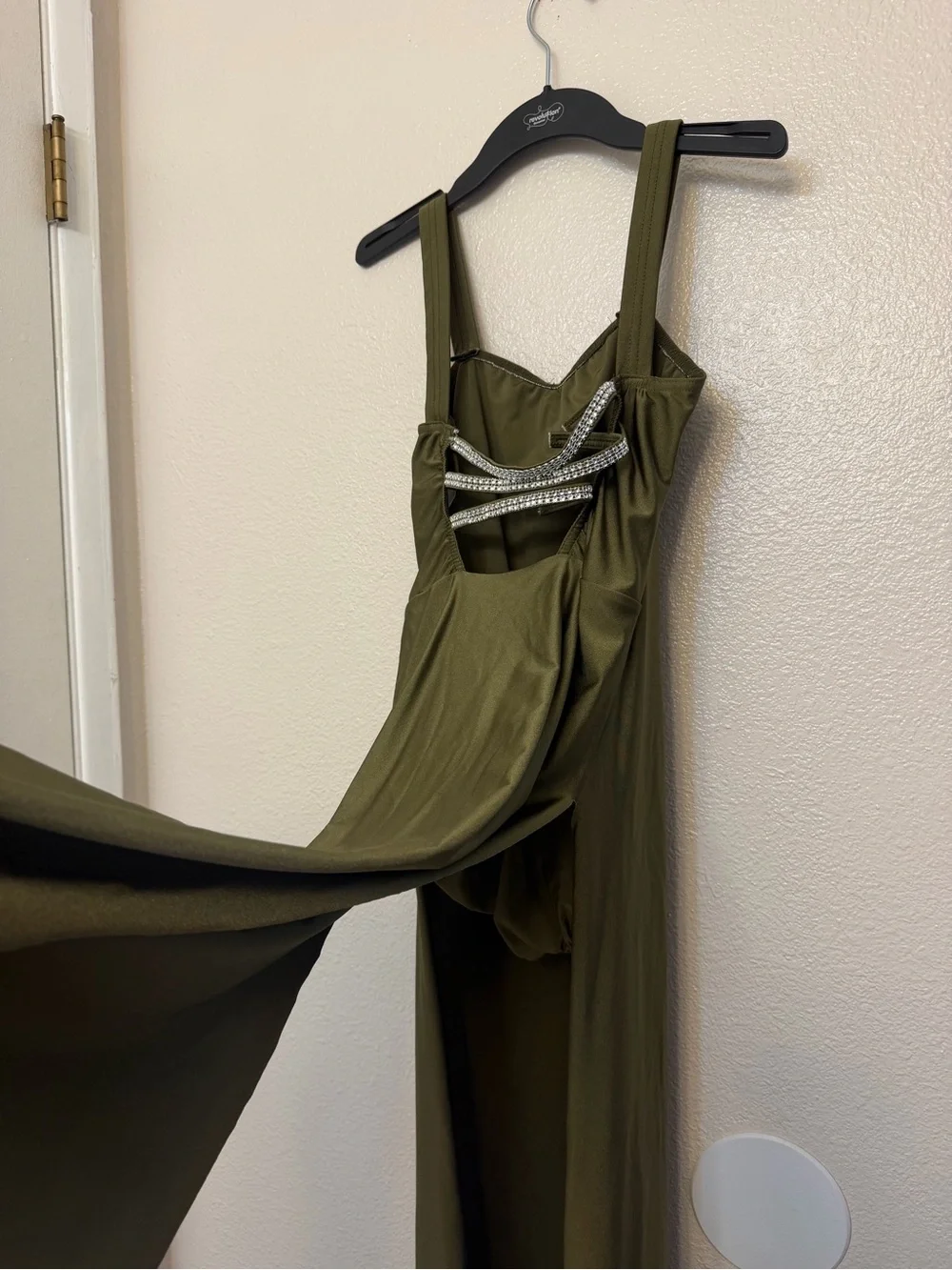 Kelle dance lyrical costume olive green maxi dress FIRE BURNS BRIGHT 8453 teen
